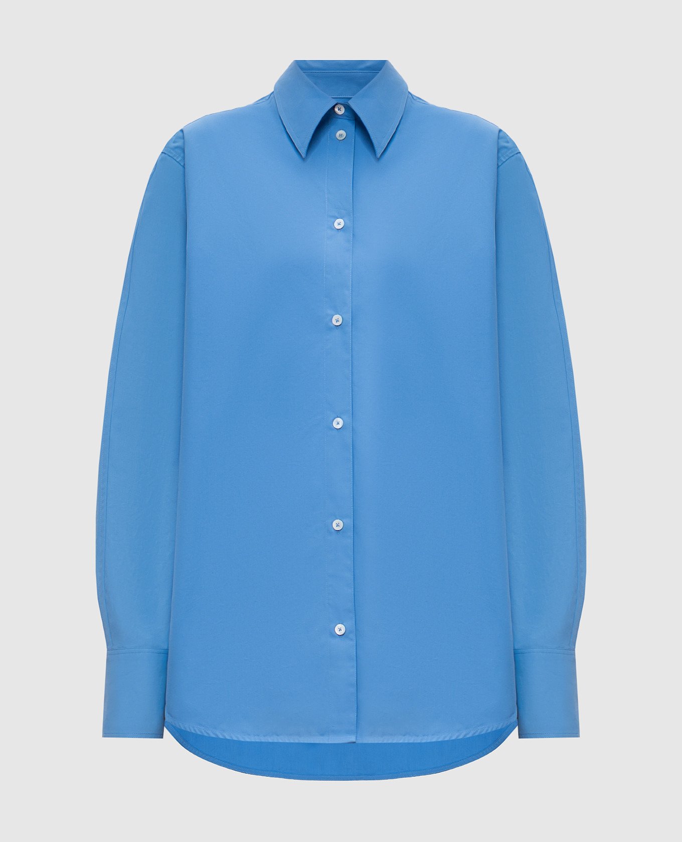 Toteme Blue shirt with an asymmetrical bottom