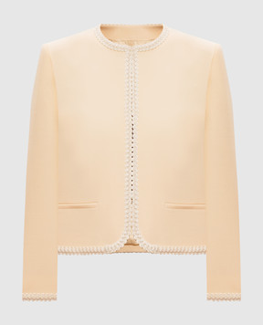 Valentino Beige wool and silk jacket 6B0CE4L51CF