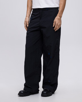 A Cold Wall Black pants with logo print ACWMB315