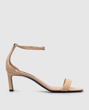 Sergio Rossi Liya beige leather sandals B08351MNAN07