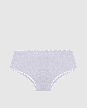 Story Loris Children's gray melange panties with a logo 36307816