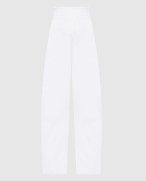 Max Mara Sportmax UMANO white high-rise pants UMANO