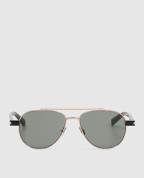 Saint Laurent Gold sunglasses with logo 843061Y9965