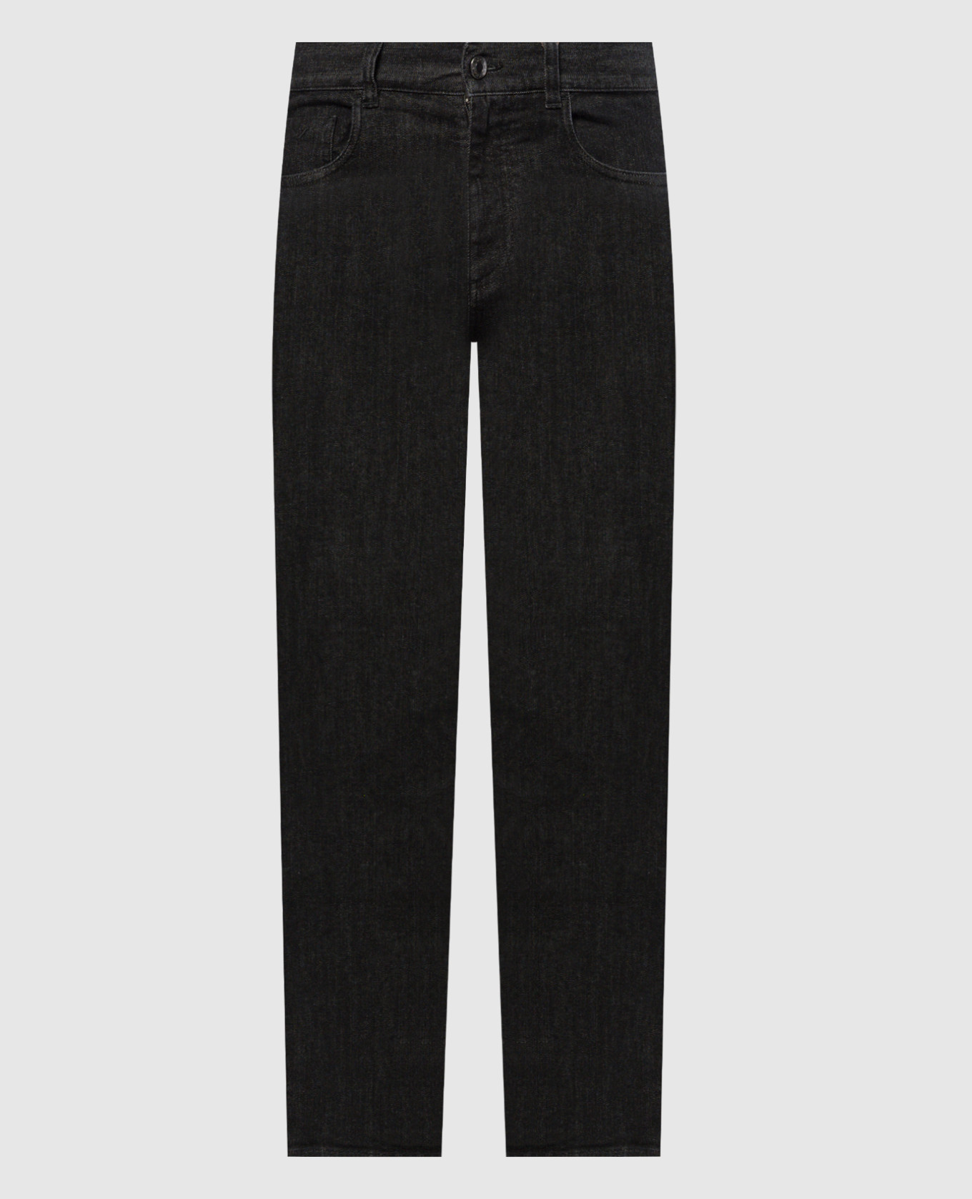 

Black jeans with logo patch Canali