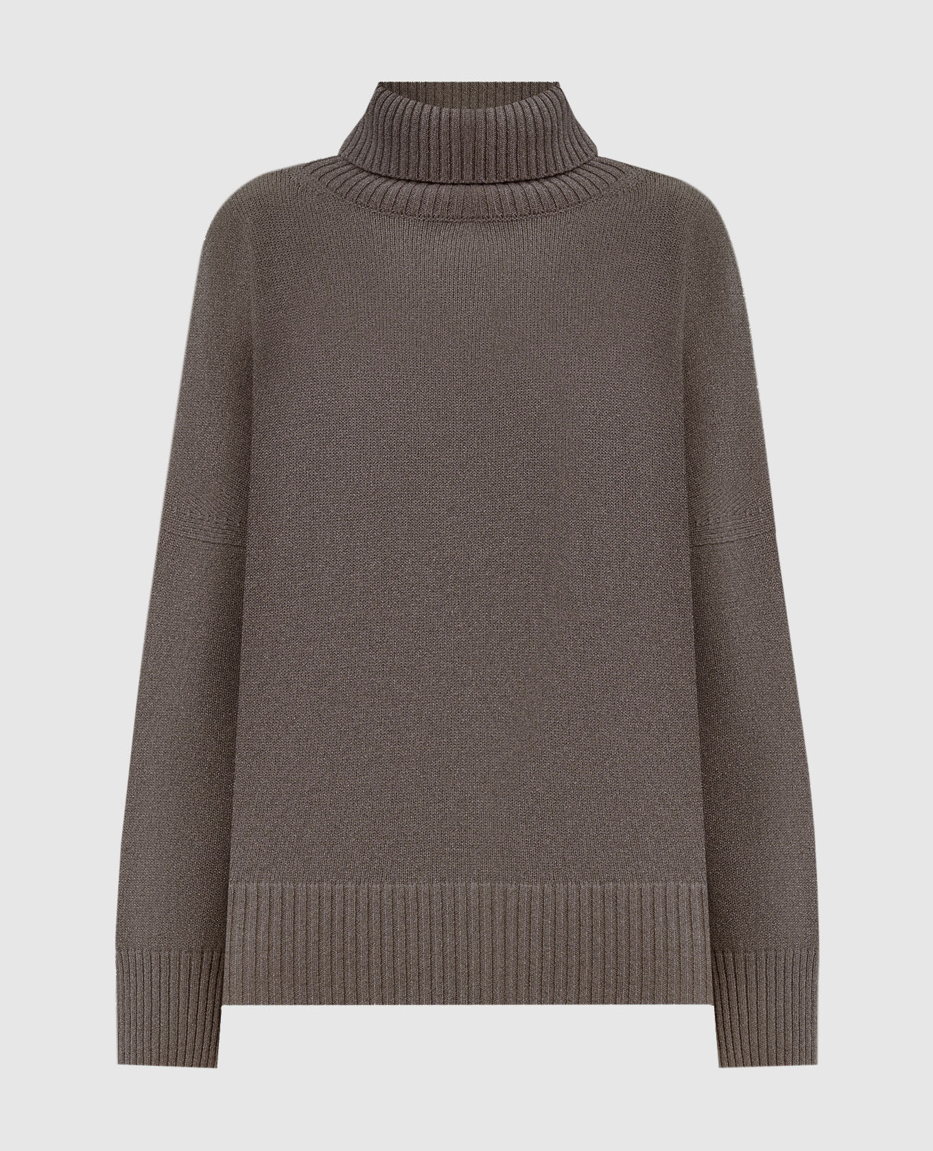 Malaga brown cashmere sweater Simonetta Ravizza