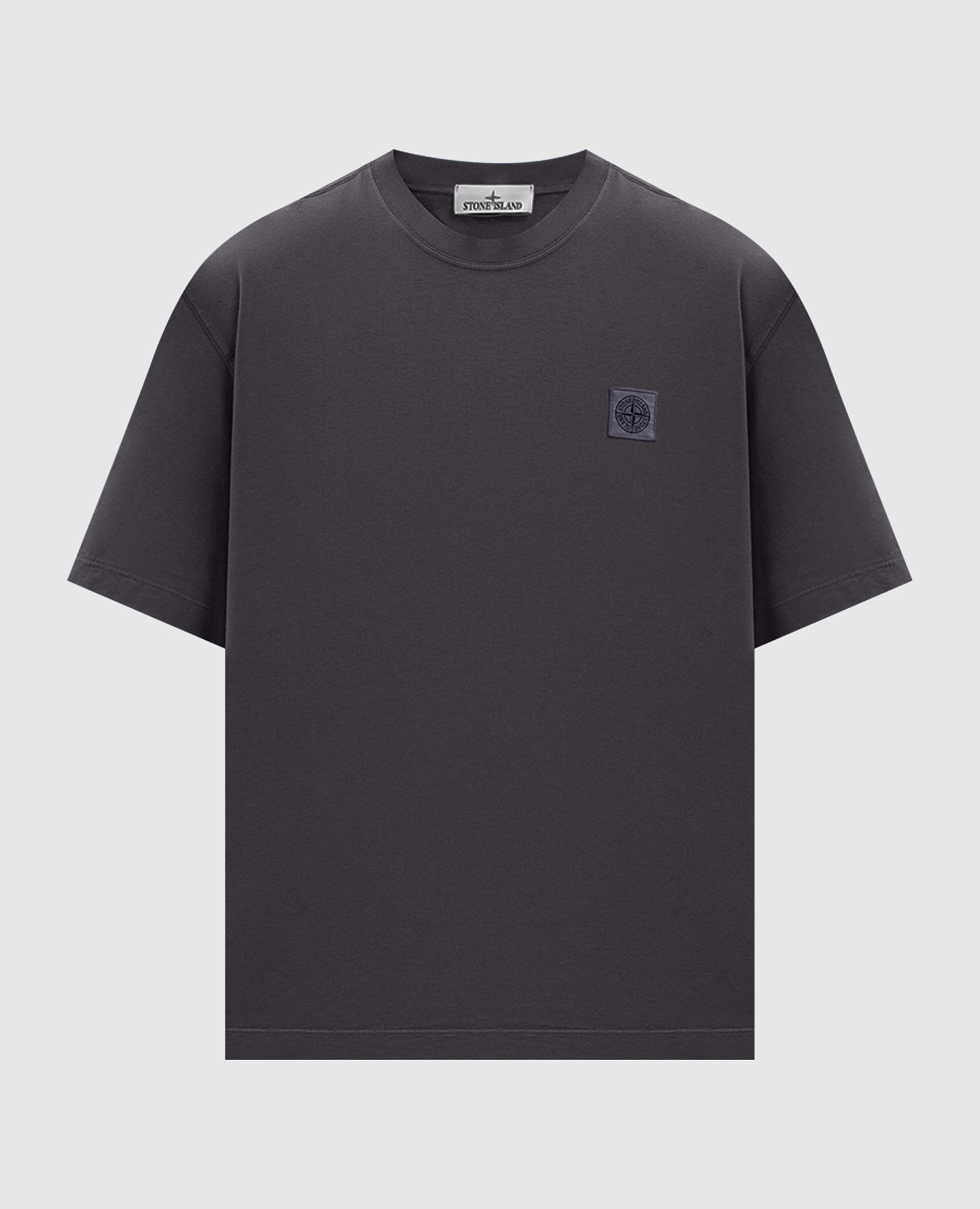 

Grey T-shirt with logo patch Stone Island
