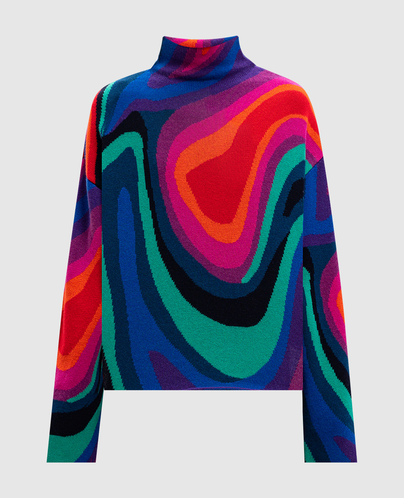 Sweater with wool in an abstract pattern goldbergh