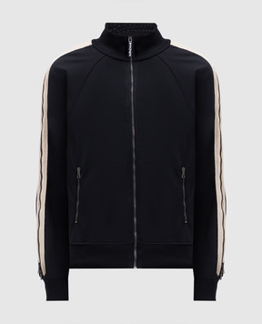Palm Angels Black sports jacket with logo print PMBD08FF25FAB001