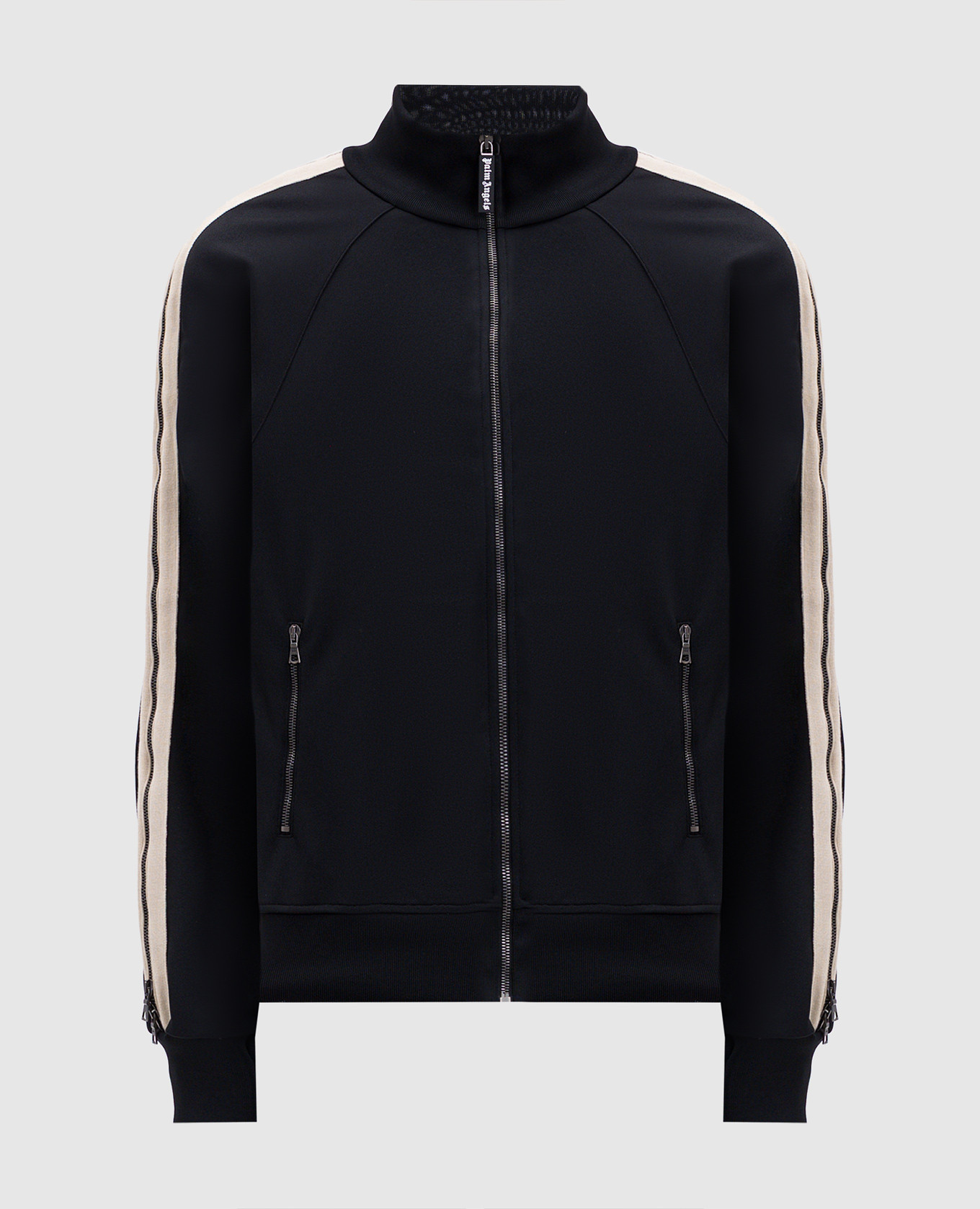 

Black sports jacket with logo print Palm Angels