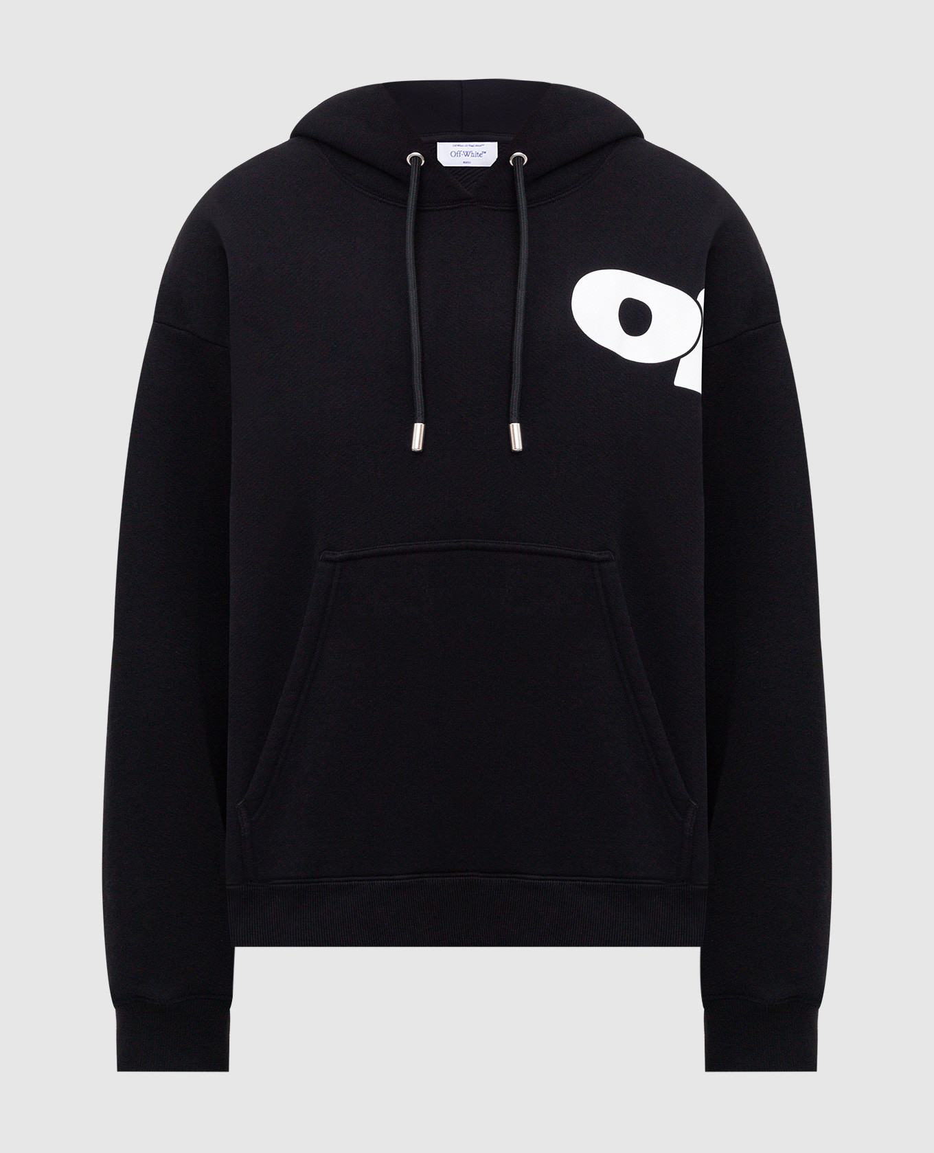 

Black hoodie with textured logo print Off-White