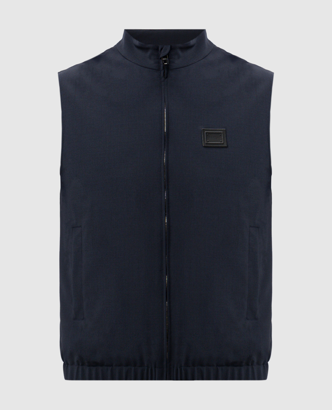 Blue wool vest with logo Dolce&Gabbana