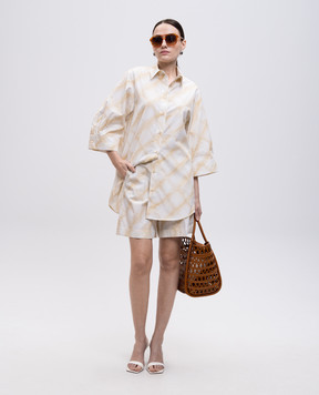 Peserico White printed shirt S0630308007