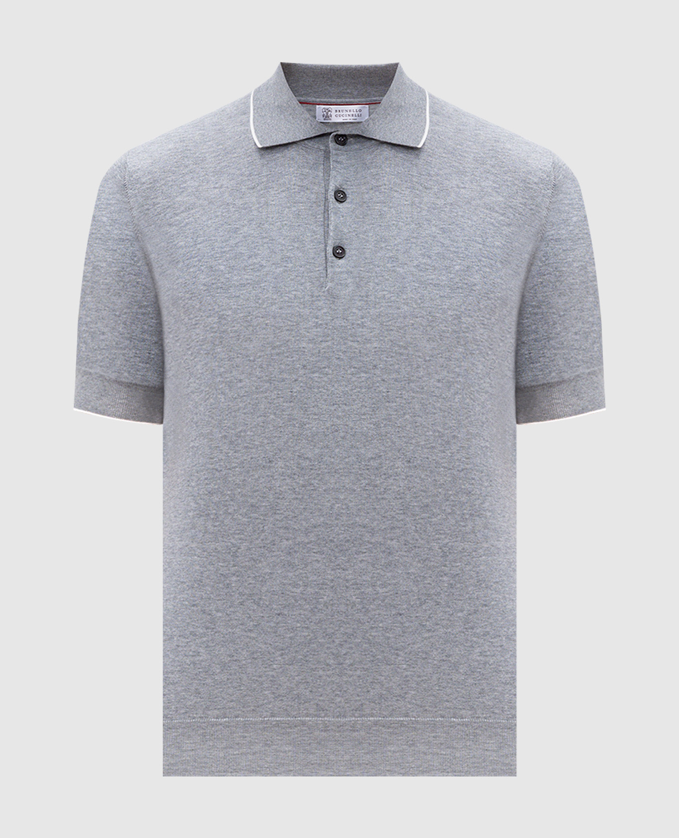 Gray polo Brunello Cucinelli