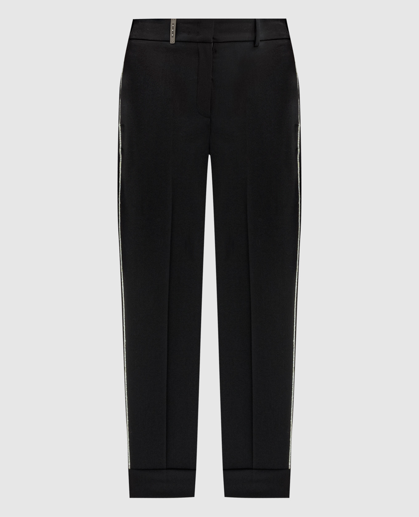 

Black wool pants with monil chain Peserico