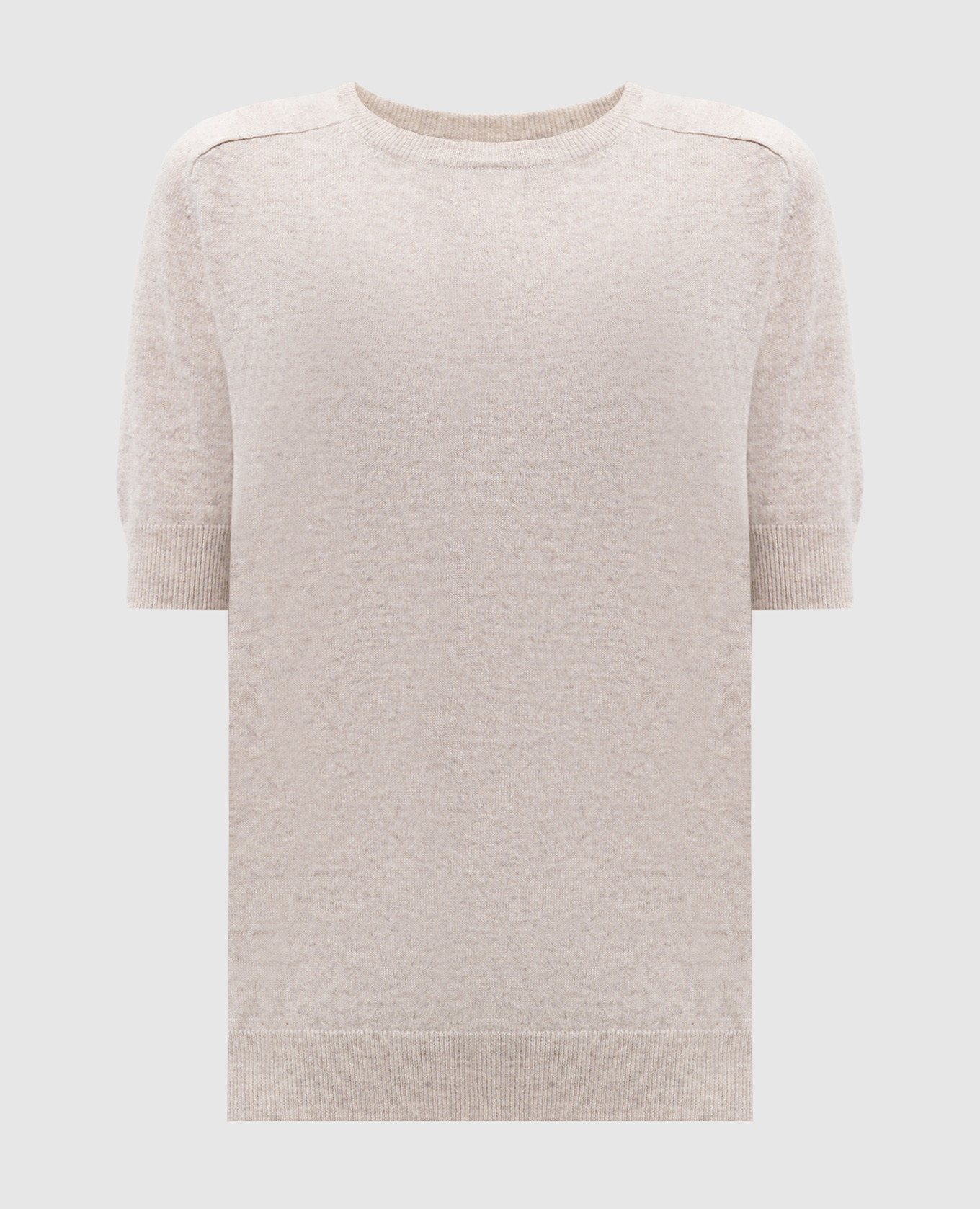Kenza beige cashmere top LISA YANG