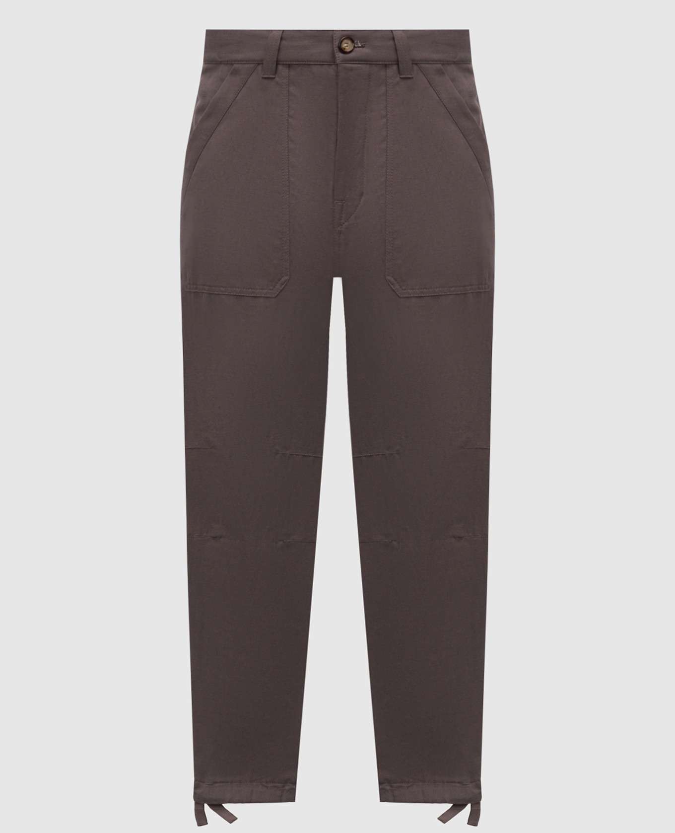 

Brown linen pants Brunello Cucinelli