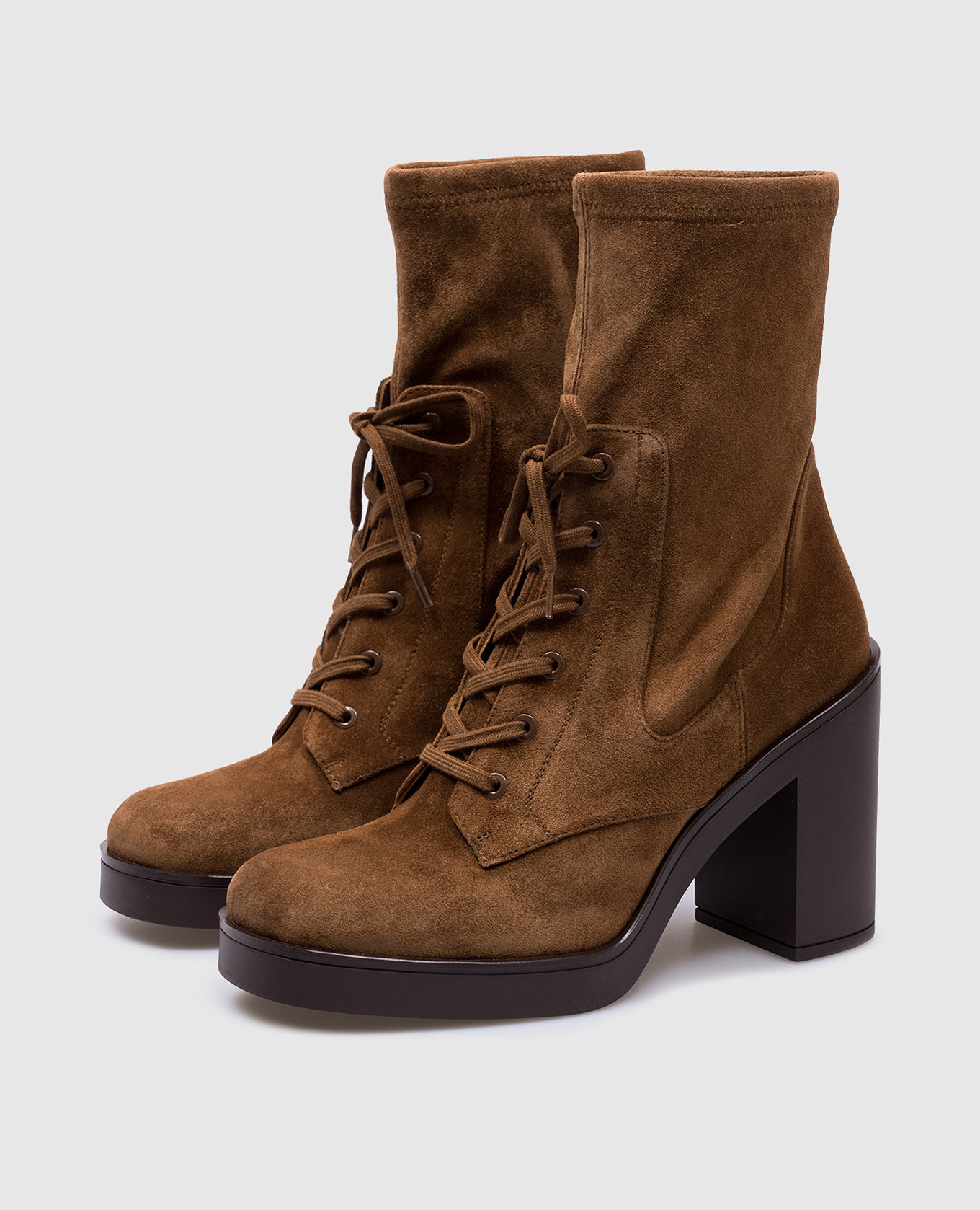 

EVERITT 80 brown suede ankle boots Stuart Weitzman