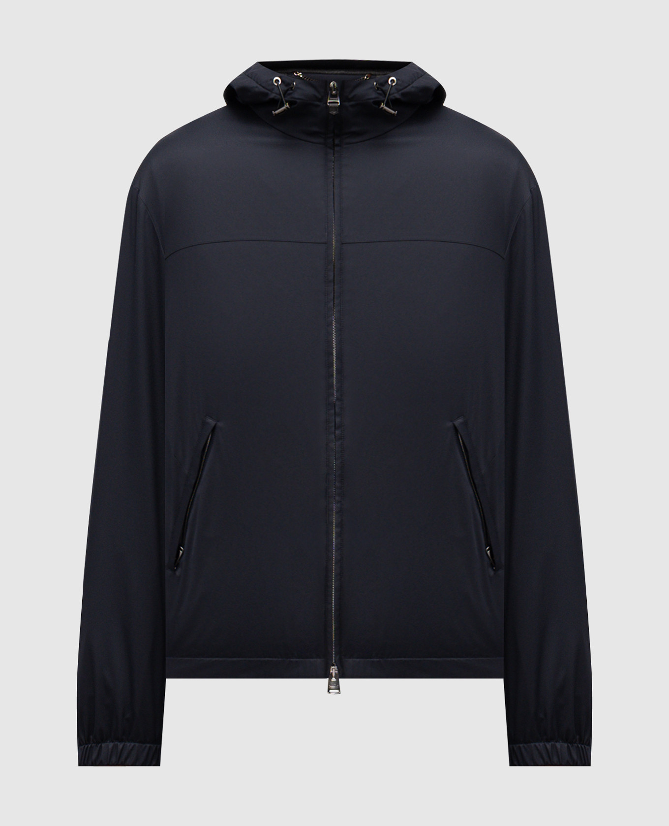 

Blue jacket with hood Canali