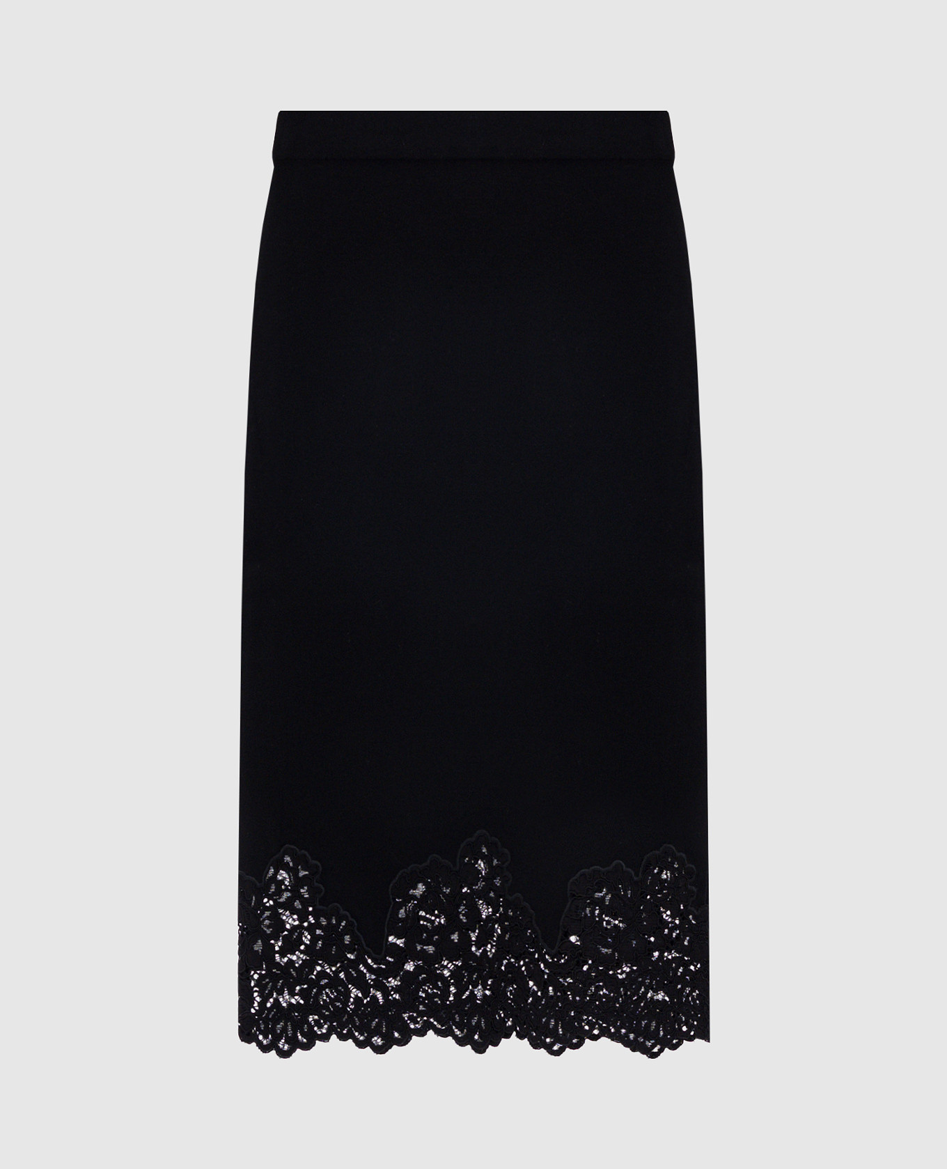 

Black midi skirt with lace Twinset