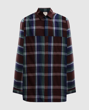 Jan Jan Van Essche Burgundy checked shirt SHIRT101