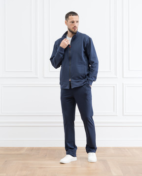 Kiton Blue sports pants UPSHORLH08052