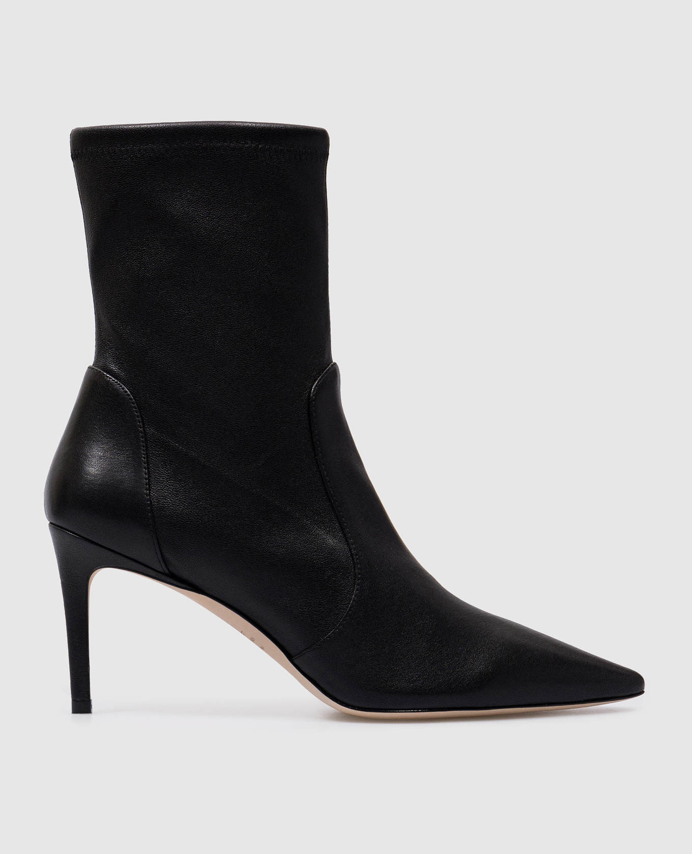 

STUART 75 STRETCH black leather ankle boots Stuart Weitzman