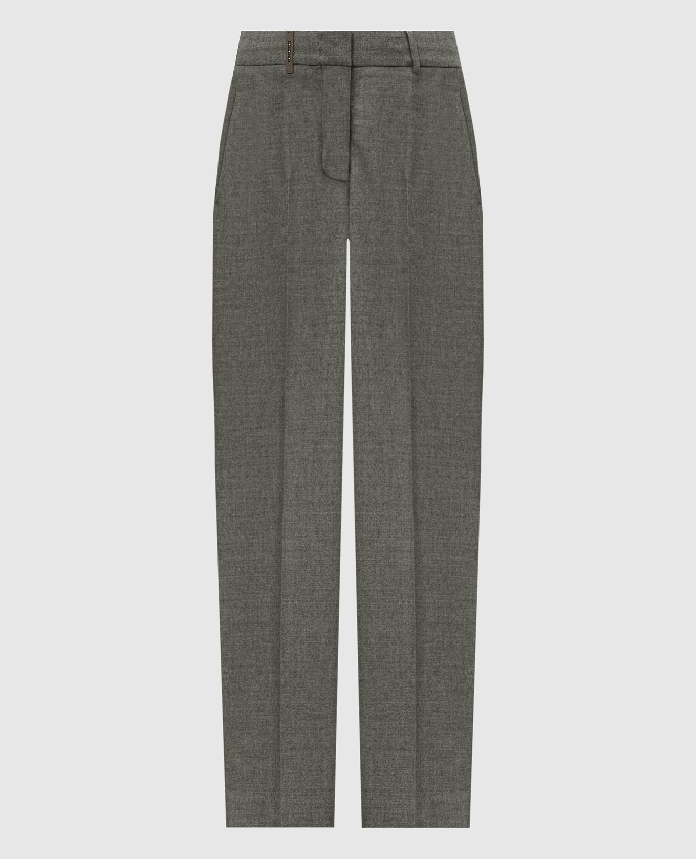 

Gray wool and cashmere trousers Peserico, Grey