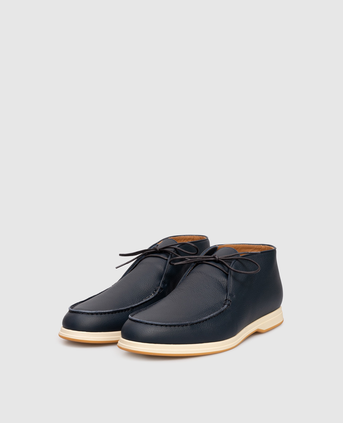 

Blue leather deserts Enrico Mandelli