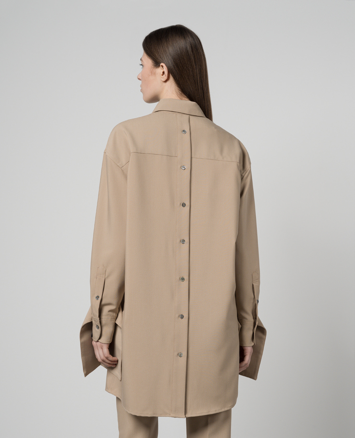 Brown blouse with pockets Rokh 4