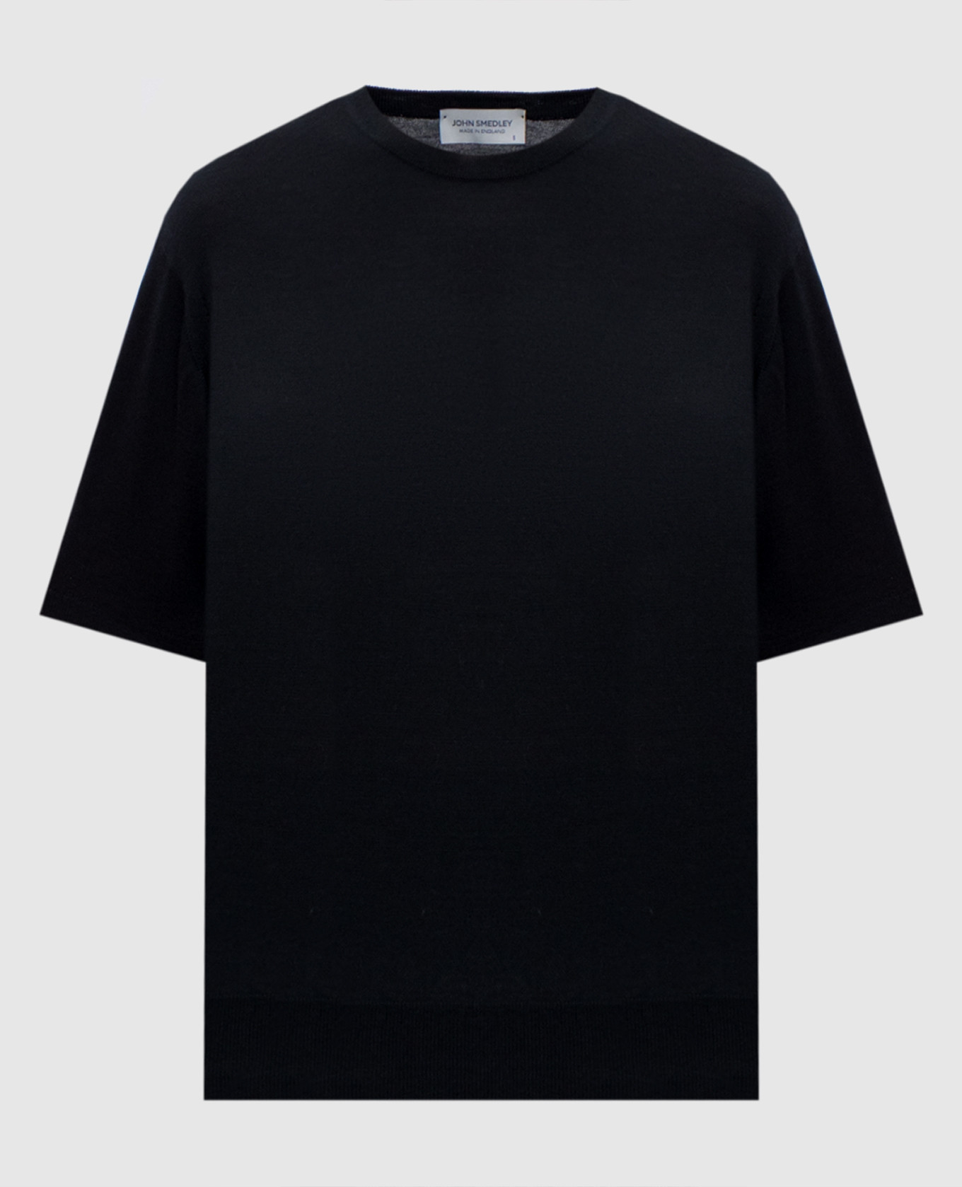 

Honor black wool top John Smedley