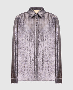 Momoni Arles silver blouse MOSH001MO08