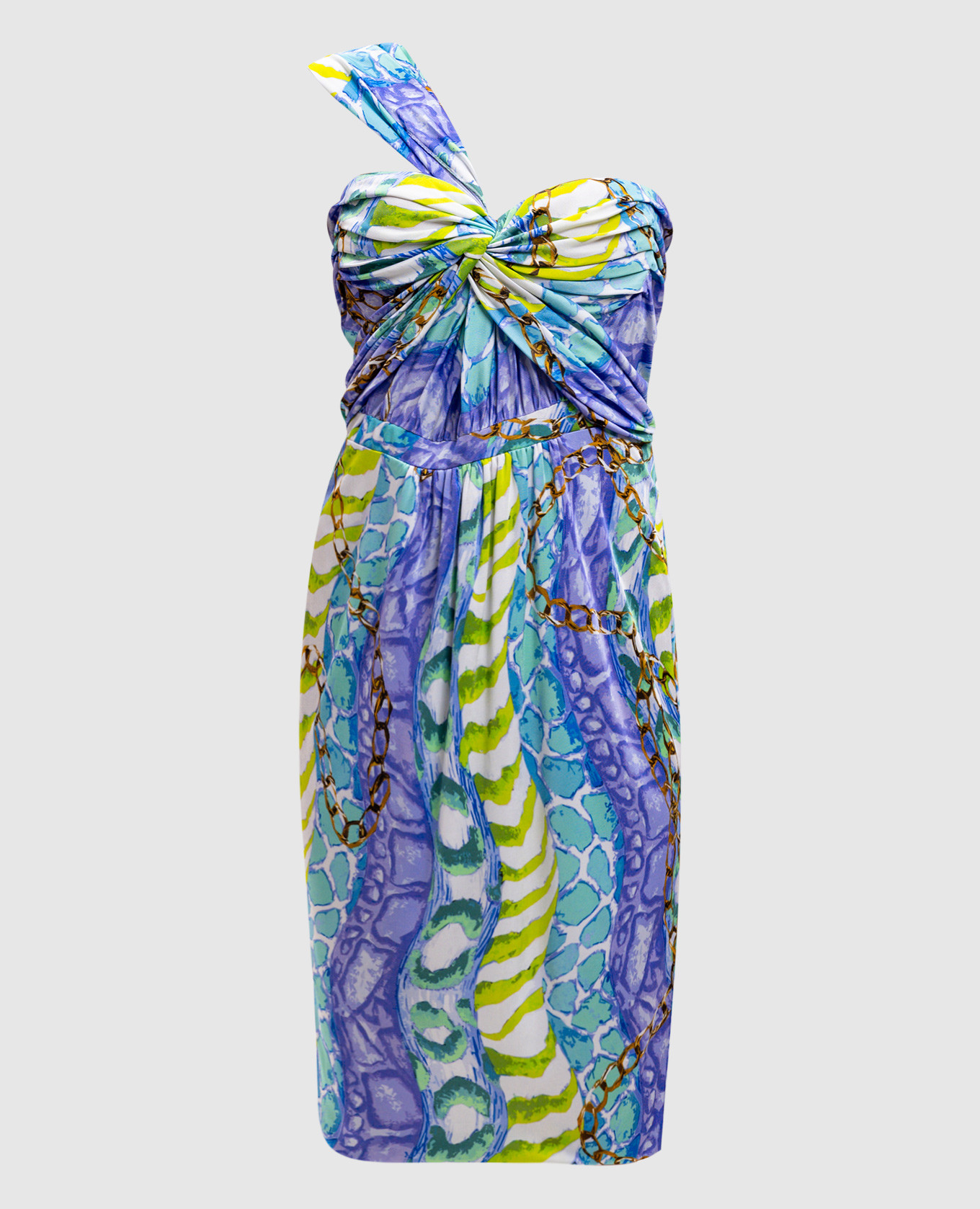 

Bustier dress in print Blumarine, White