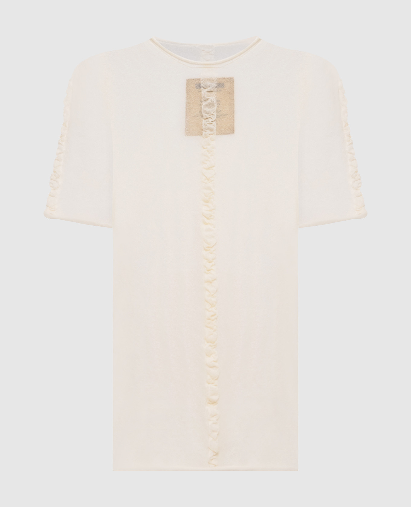 

Beige t-shirt with drape UMA WANG