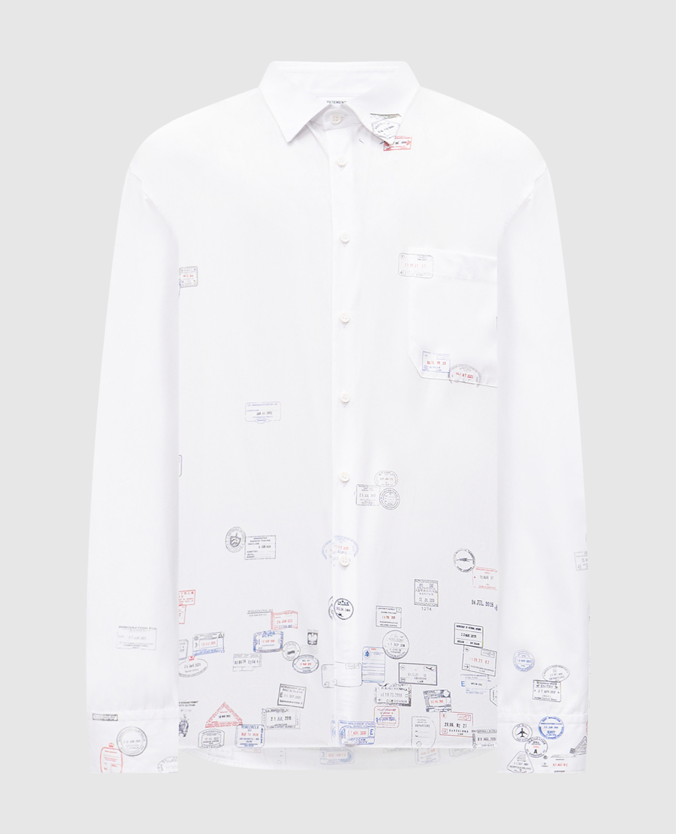White shirt with print Vetements