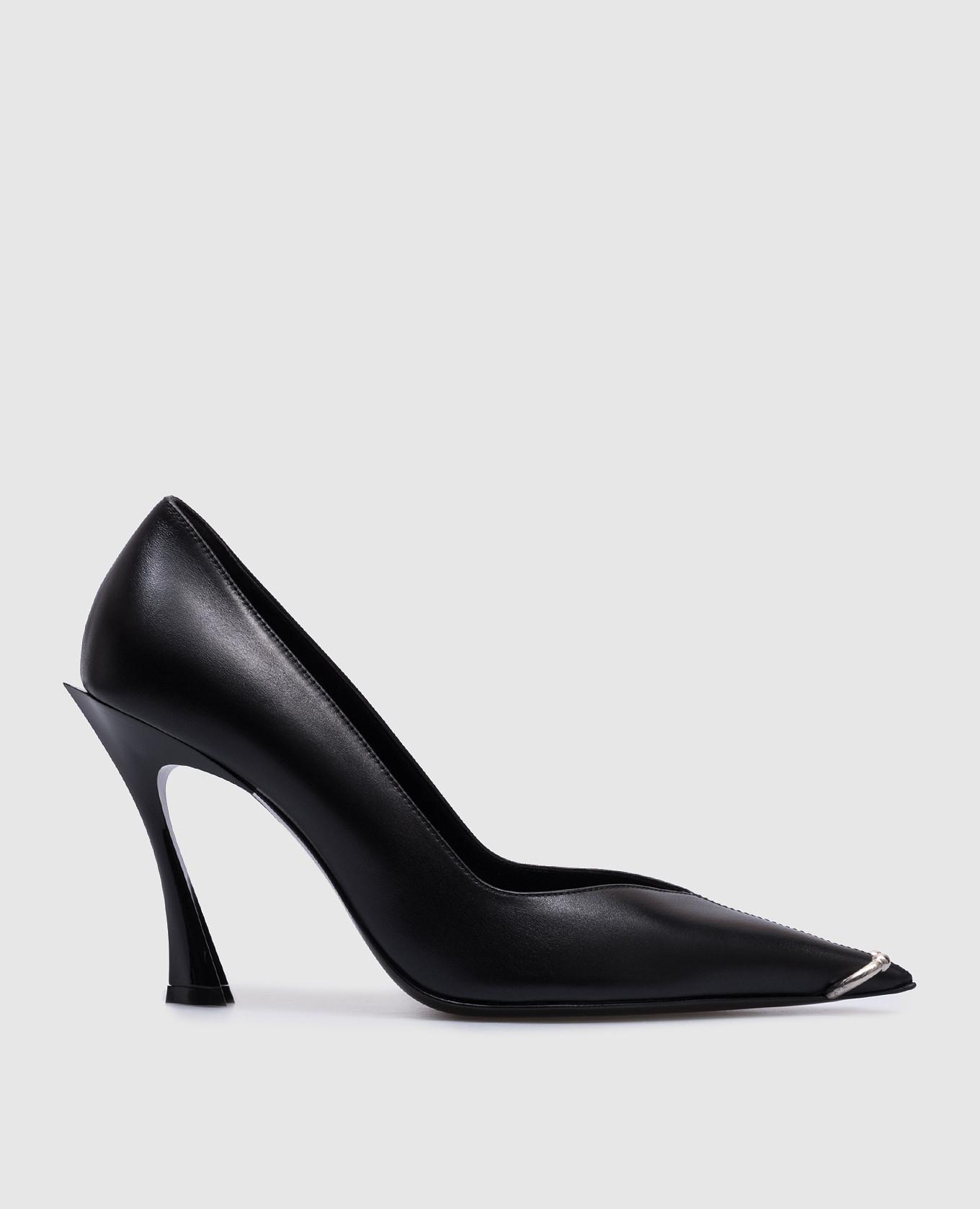 

Black leather boats Piercing Thierry Mugler