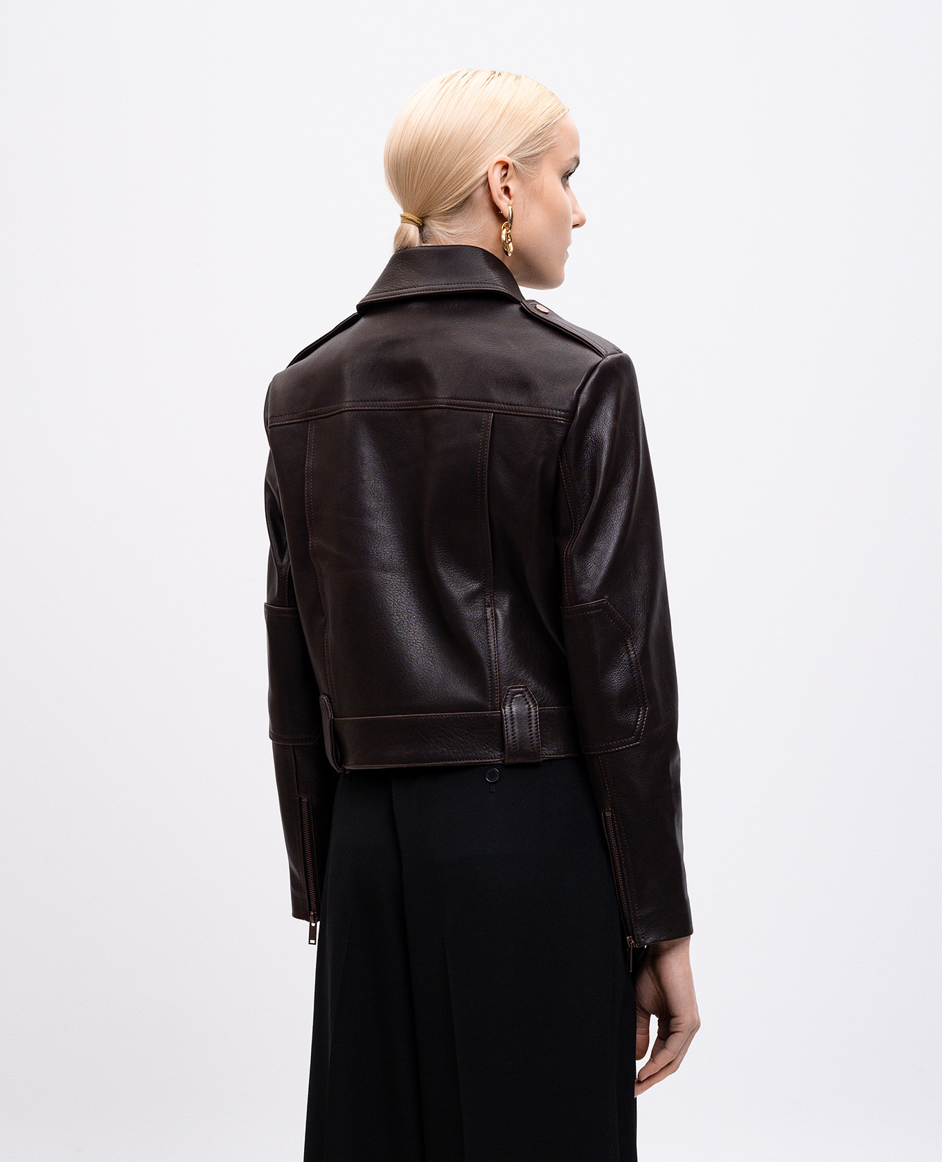 

Brown leather jacket Babe Pay Pls
