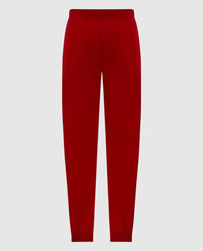 Max Mara VIOLINO burgundy joggers with logo embroidery VIOLINO