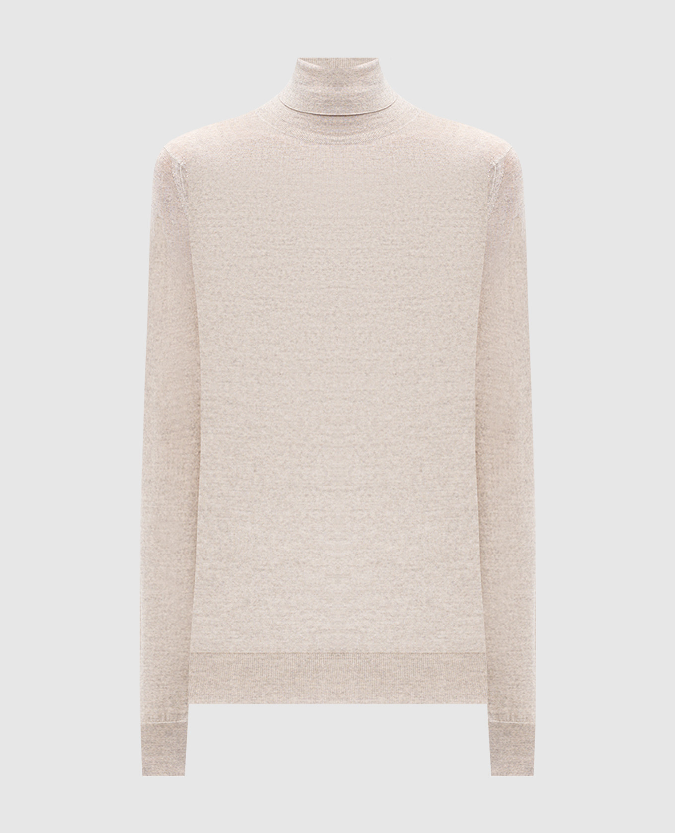 Beige CATKIN merino wool golf shirt John Smedley