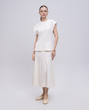 Jil Sander White midi skirt J02MA0258J20232