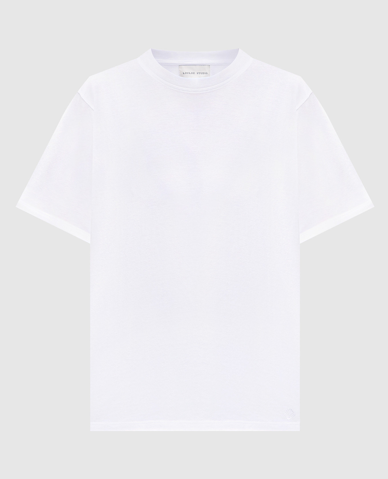 

TELANTO white T-shirt with logo emblem Lou Lou Studio
