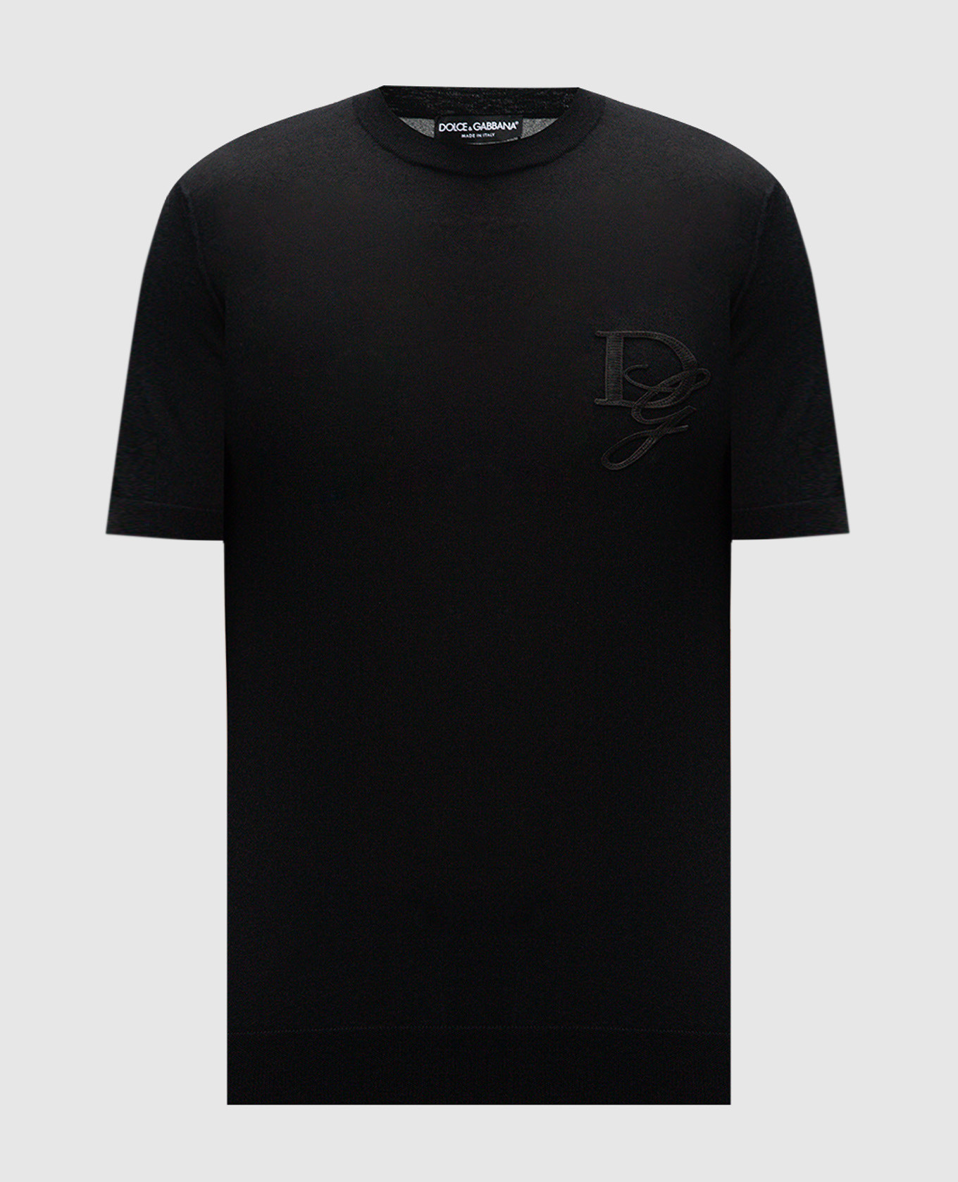 

Black T-shirt made of cashmere Dolce&Gabbana