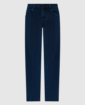 Scissor Scriptor Jeans COSTANTINO blu con patch logo COSTANTINOT0142067