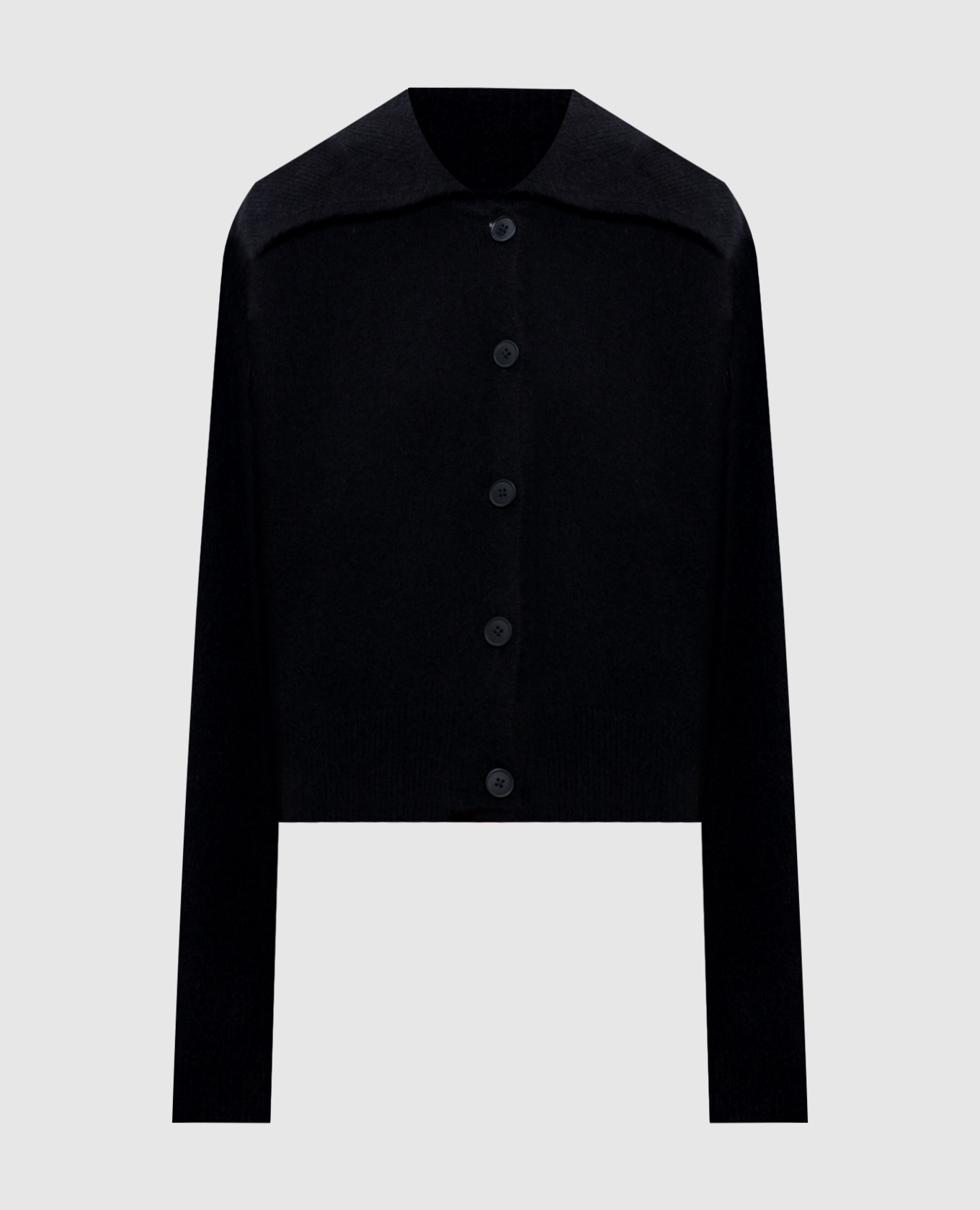 Black cardigan sao with yak wool lou lou studio