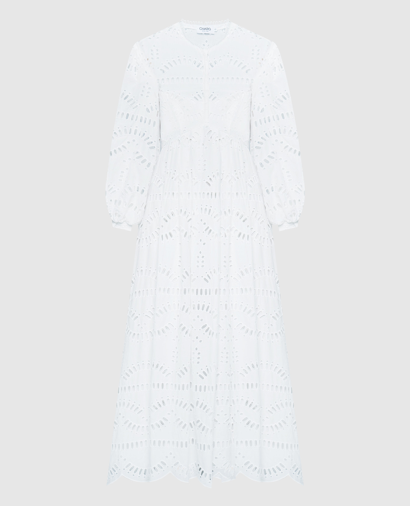 

Kaika white dress with broderie embroidery Charo Ruiz, Белый