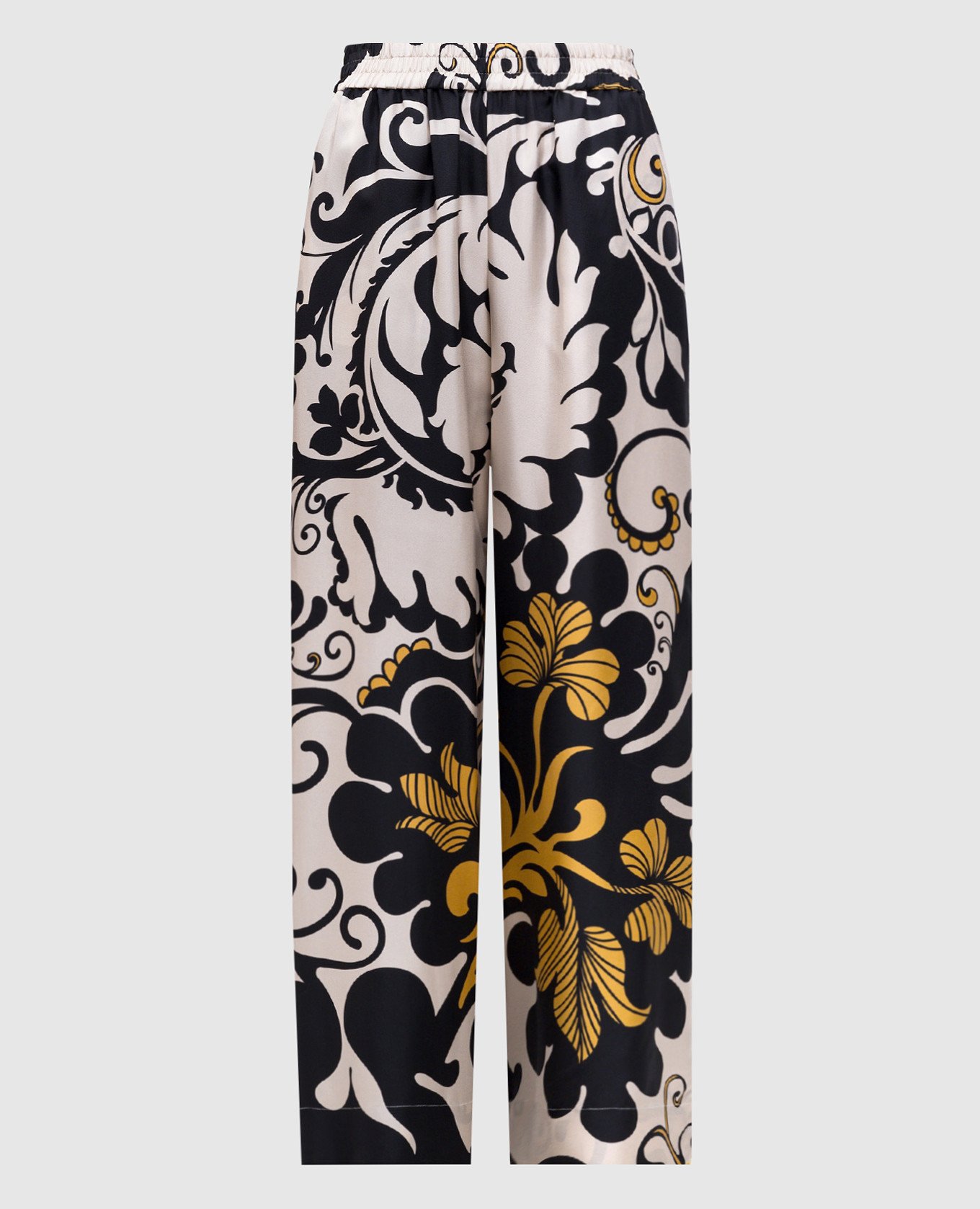 

Printed silk palazzo La DoubleJ, White