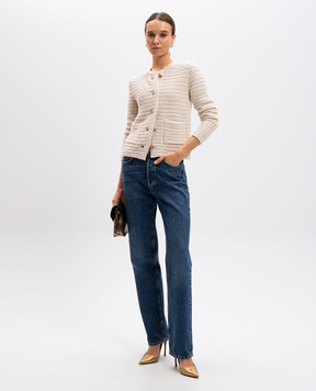 AGOLDE Blue jeans with a distressed effect A9187B1604