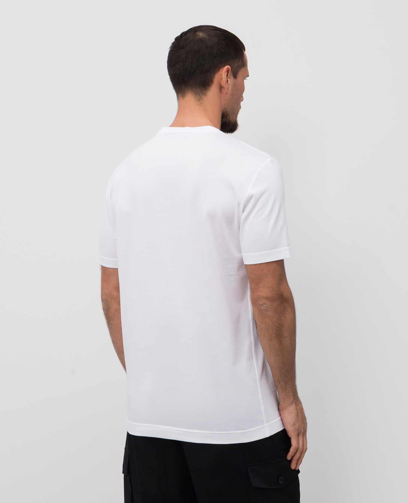 

White T-shirt with logo print Dolce&Gabbana