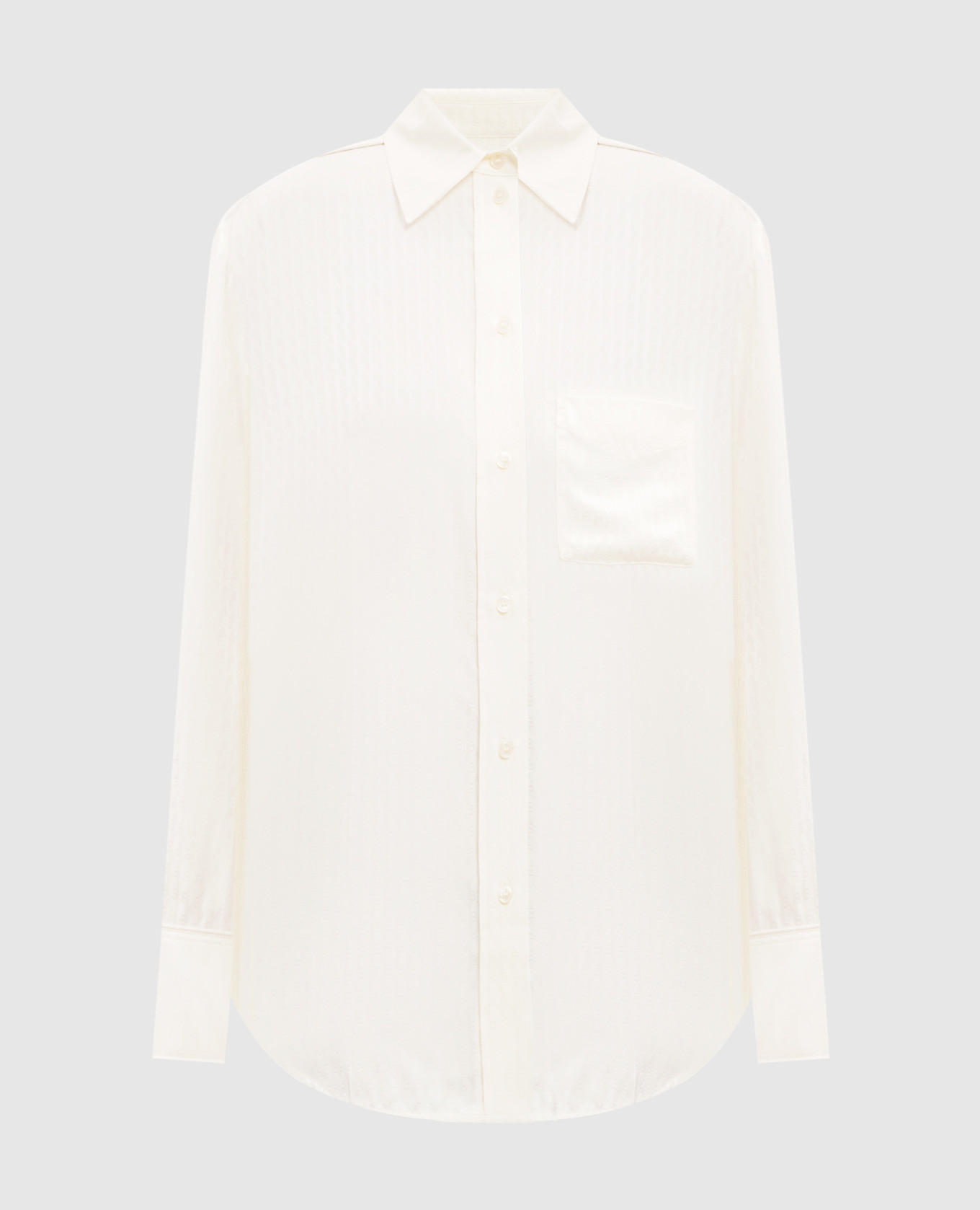 

White blouse with a logo pattern Victoria Beckham