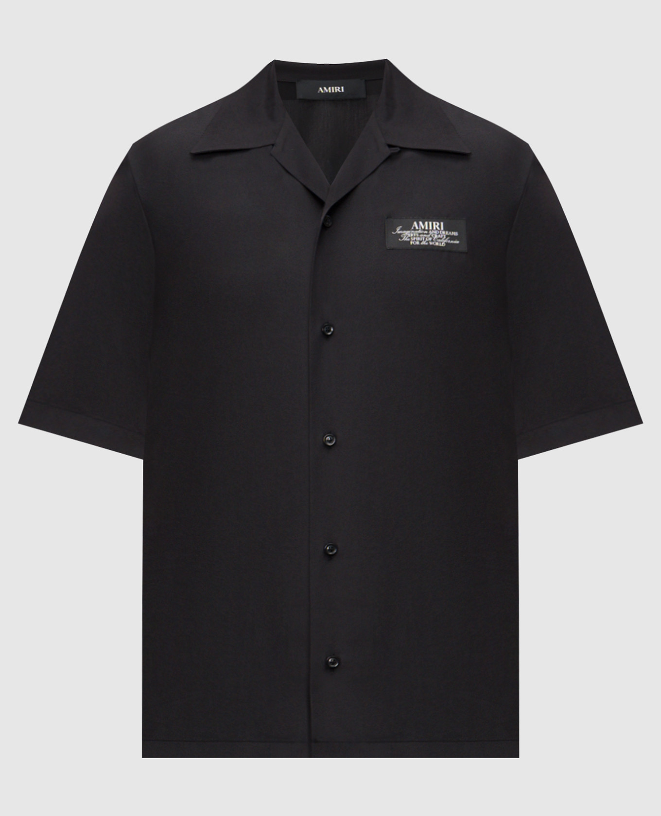 Black SPIRIT shirt with logo AMIRI