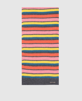 Twinset Children's gray scarf with wool GA7FA6